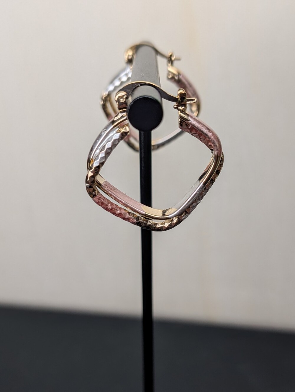 1" Square Hoop Earrings - Gold Fill